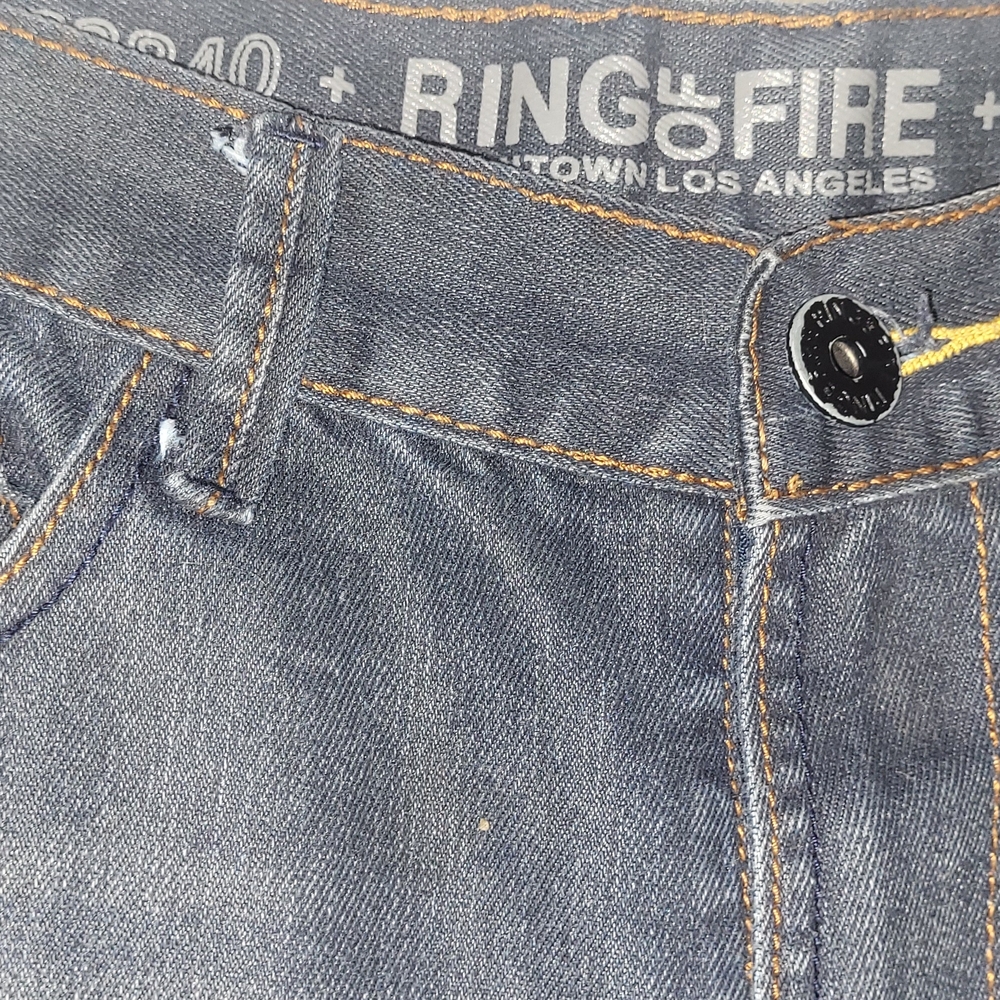 Ring of Fire Men's Denim Slim Jeans-slim Straight